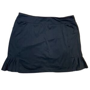 Tail White Label - Black Athletic Skort - Size XL - Ruffle Detail